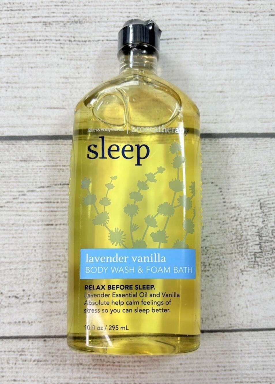 Bath & Body Works Aromatherapy Sleep Lavender + Vanilla Wash & Foam Bath 10 oz